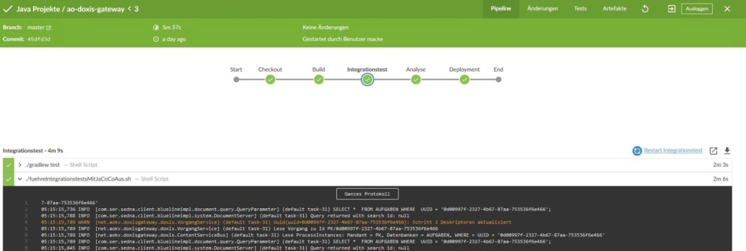 Jenkins-Pipeline für ein Java-Projekt